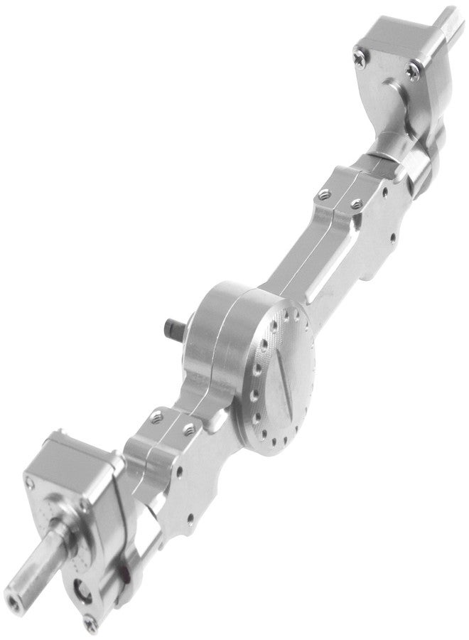 Vgoohobby Aluminum Alloy Front Rear Portal Axle Upgrade Part Compatible with MN Model MN99S MN98 D90 D91 D99 D99S MN90 1/12 RC Car (Silver) - Image 5