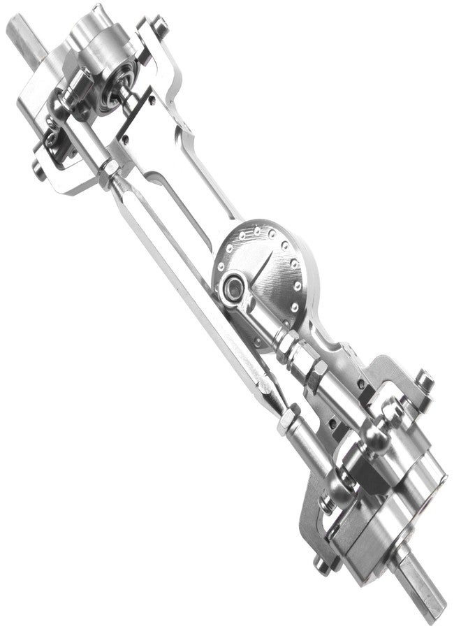 Vgoohobby Aluminum Alloy Front Rear Portal Axle Upgrade Part Compatible with MN Model MN99S MN98 D90 D91 D99 D99S MN90 1/12 RC Car (Silver) - Image 3