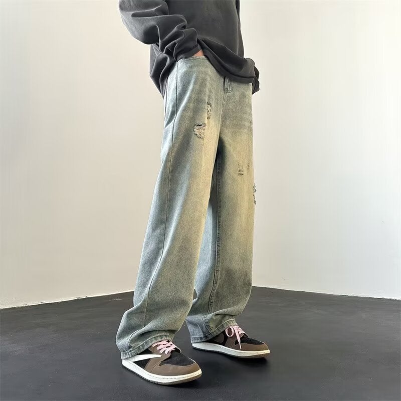 Unisex Casual Daily Denim Jeans - Image 4