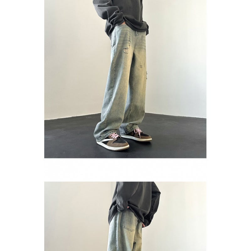 Unisex Casual Daily Denim Jeans - Image 1