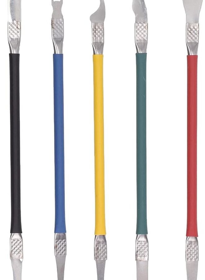 5 Pcs Double Head Metal Pry Bar Set SK5 Steel with ABS Handle for Electronics Hardware Repair - Image 2