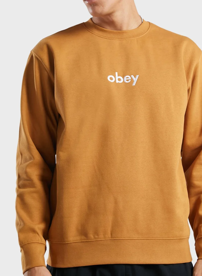 OBEY Lowercase Logo Sweatshirt