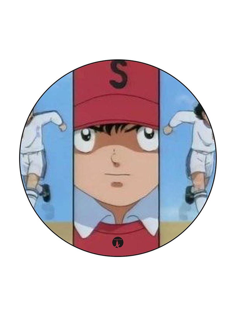RKN Anime Captain Majid Printed Round Pin Badge Multicolour - Image 2