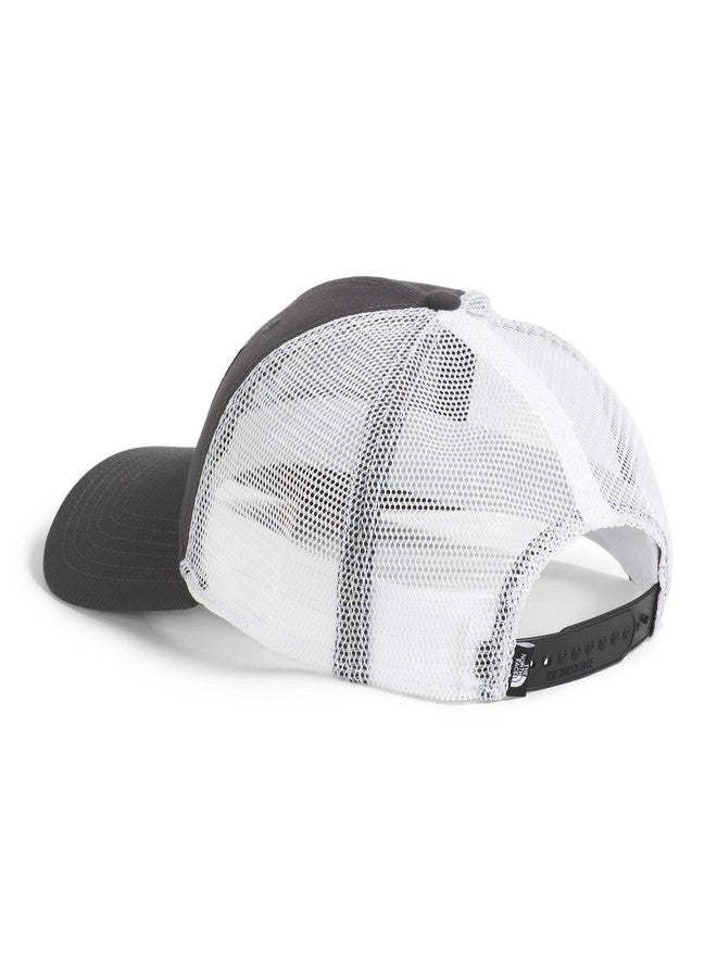 The North Face Embroidered Mudder Trucker | Breathable Baseball Cap for Men & Women, Classic Fit Mesh Back Hat for Summer, TNF White/Asphalt Grey/Bear Graphic, One Size - Image 2