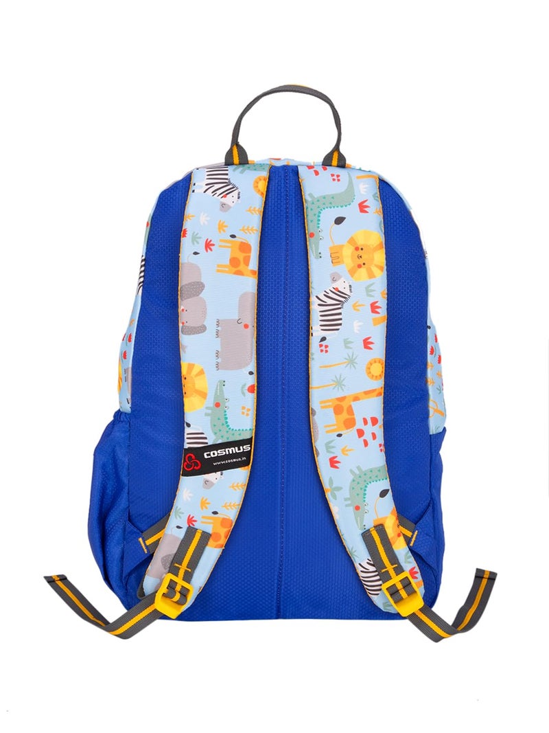 COSMUS KIDO ANIMO Printed School Bag Royal Blue 20L - 16 inches Kids Polyester Backpack ideal for Boys and Girls of Age Group 2-5 yrs | Small Students Daypacks - Image 4