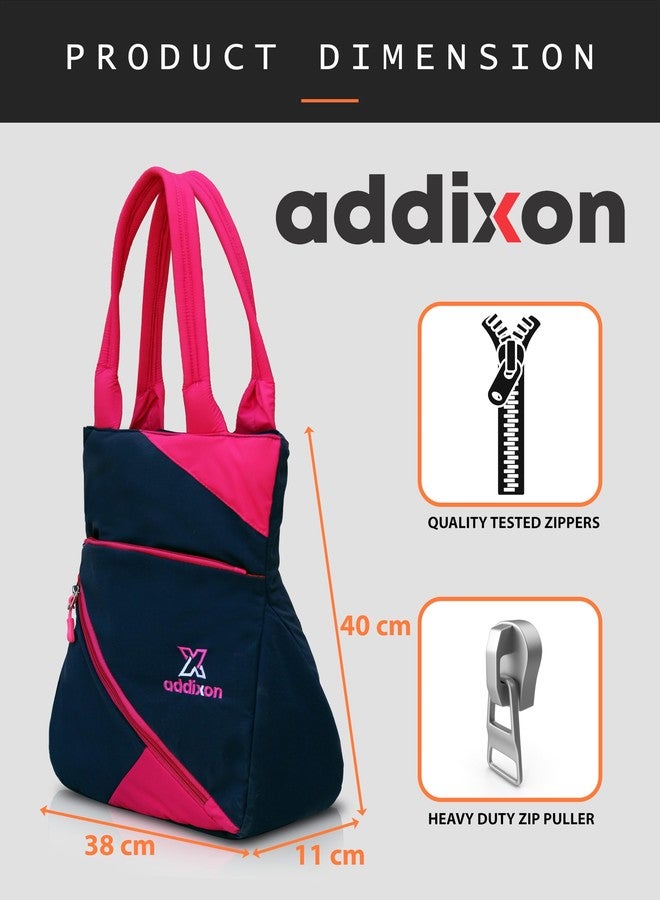 addixon Women Shoulder Bag (Blue Pink) - Image 3