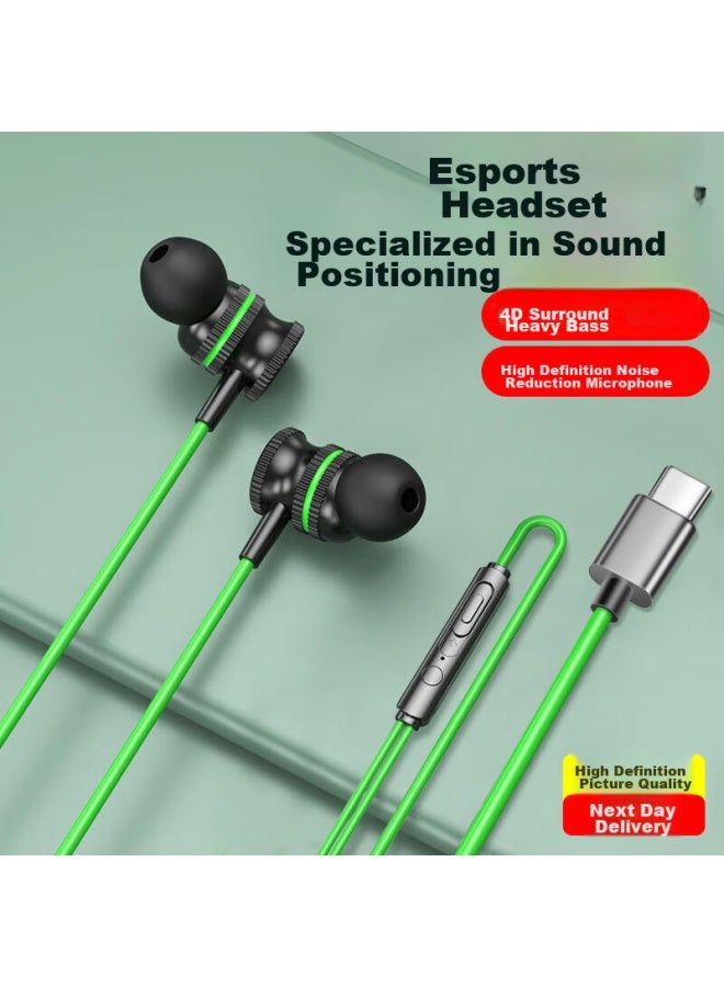 Bkayp Wired Gaming In-ear Headphones For Desktop And Laptop, Suitable For Apple, Huawei, Xiaomi, Honor, Oppo Phones, 3.5mm And Type-c - Image 1