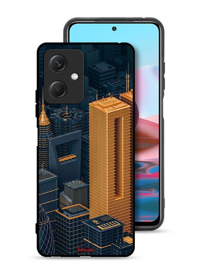 Tolwak Xiaomi Redmi Note 12 Protective Case Cover Buildings Art - Image 1