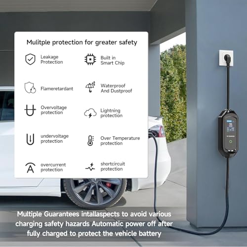 Strompuls 3.6kW Portable EV Charger, Smart APP, Adjustable Amps, 6 Meter TPU Cable, 16A 1 Phase, 3" Large Screen, Bag, Wallholder, Surge & Pen Protection, Earthing Off Option. 5 Years Warranty* - Image 4
