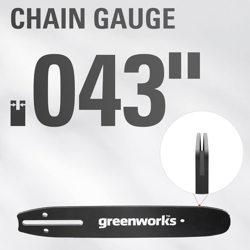 Greenworks 12" Replacement Chain, 0.043'' Gauge - Image 4
