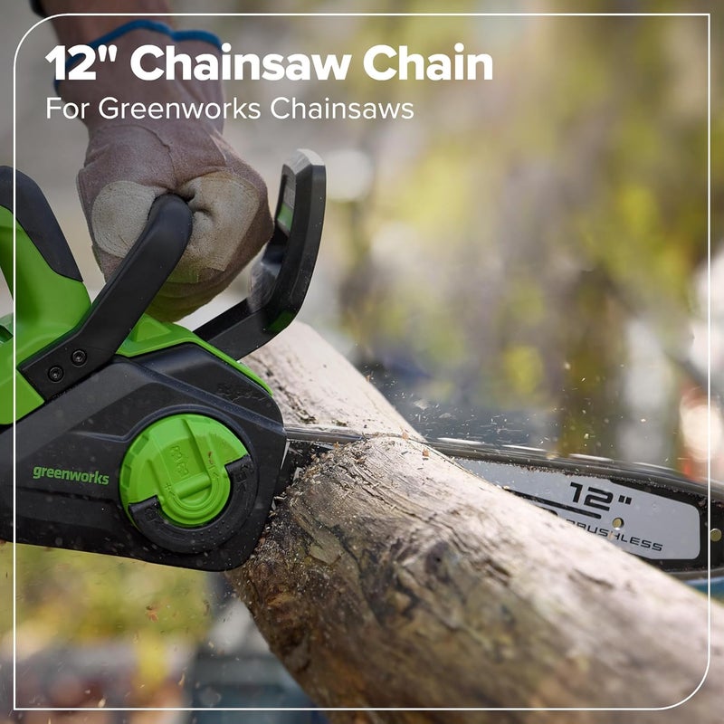 Greenworks 12" Replacement Chain, 0.043'' Gauge - Image 5
