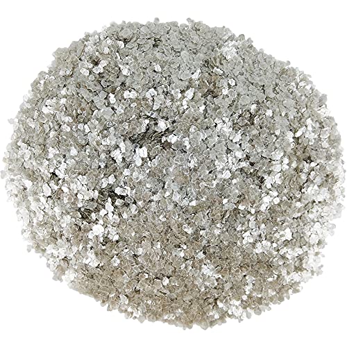TWINKLING Natural Colored Mica Flakes, Gilding Flake, Mica Flakes Glitter Leaf for DIY Resin Art Crafts, Nail Art, Painting,Jewelry Making, 2-4mm, 150g/5.3oz. (Pure White) - Image 5