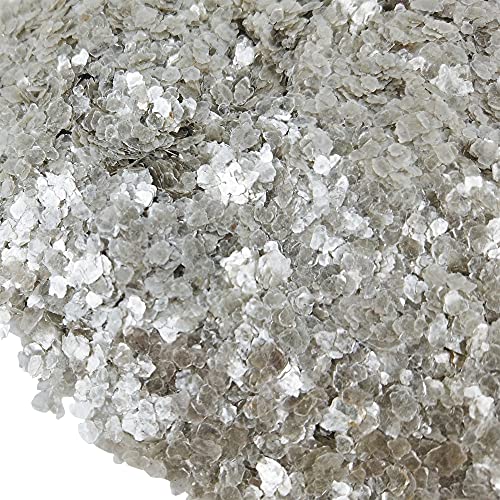 TWINKLING Natural Colored Mica Flakes, Gilding Flake, Mica Flakes Glitter Leaf for DIY Resin Art Crafts, Nail Art, Painting,Jewelry Making, 2-4mm, 150g/5.3oz. (Pure White) - Image 3