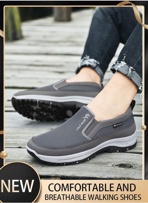 Men's Sports Shoes (Mesh Material) - Functional, Fitness Running, Walking, Fashion, Lightweight, Breathable, Anti-Slip, Comfortable Casual, High-Rebound Memory Foam Tennis Sports Shoes, Shoes