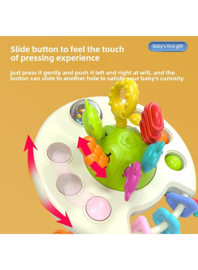 Baby Fun Pumping Toys Early Education Baby Can Bite Enlightenment Lala Music Grip Training-Color:UFO Pumping-】-Specifications:Bags - Image 4