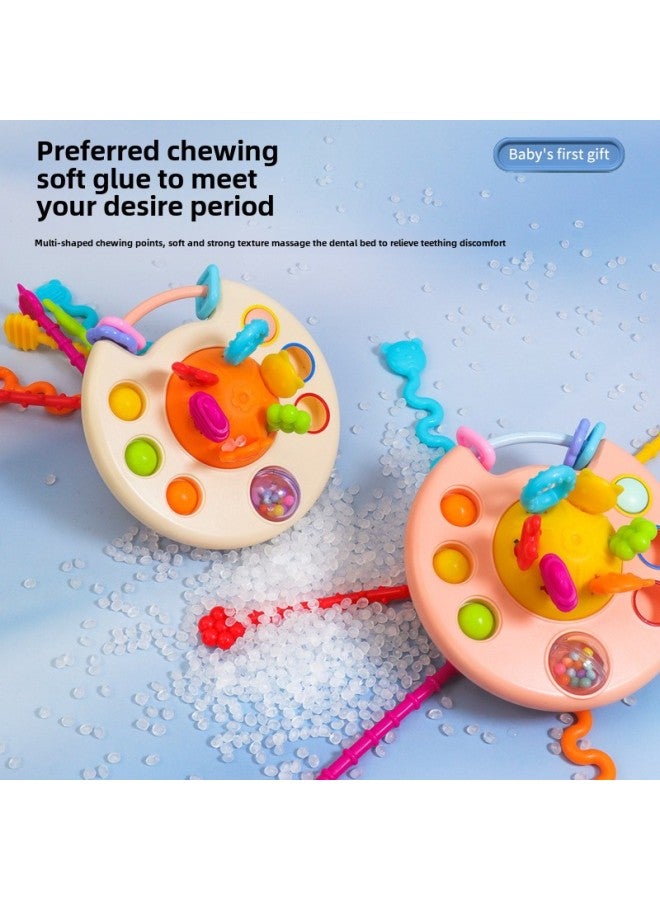Baby Fun Pumping Toys Early Education Baby Can Bite Enlightenment Lala Music Grip Training-Color:UFO Pumping-】-Specifications:Bags - Image 5