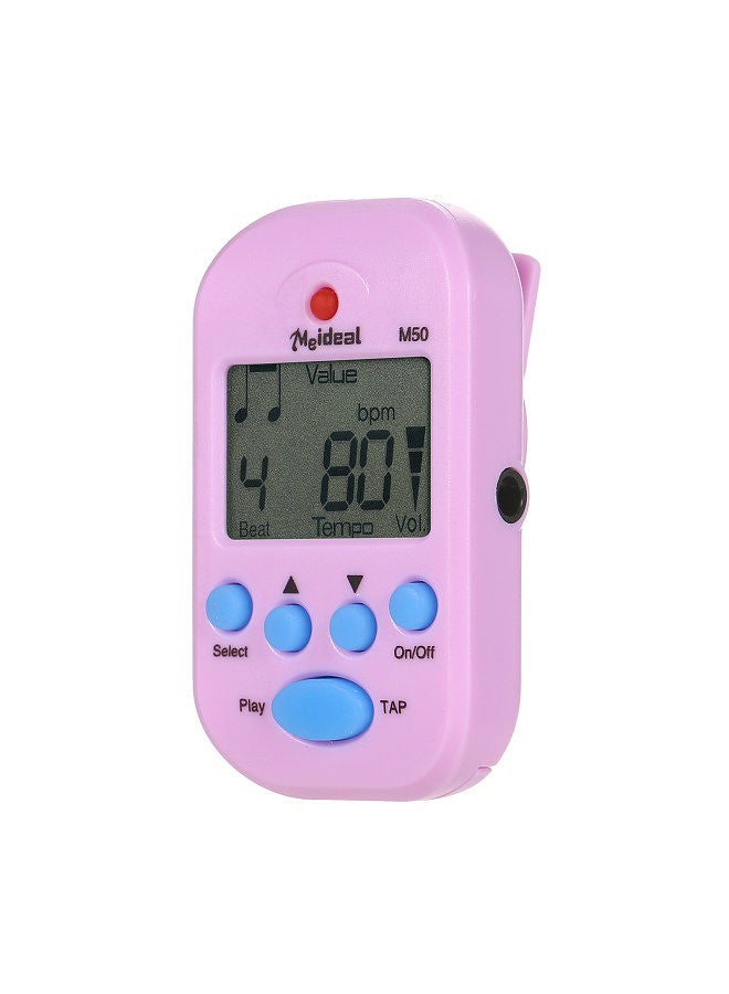Meideal Mini Digital Metronome M50 Tempo Metronome Clip-On Electronic Metronome Pocket Metronome Suitable for Guitar Piano Violin Drum and Other Instruments  - Image 2