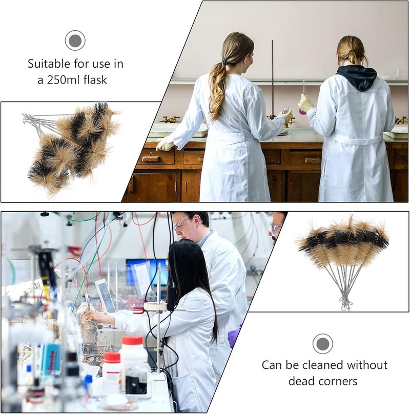 comfrt Water Bottle Cleaner Brush Baby Bottle Cleaner Brush 5pcs Useful Flask Cleaning Brush Laboratory Experiment Flask Cleaner Brush Water Bottle Cleaner Brush Baby Bottle Cleaner Brush - Image 3