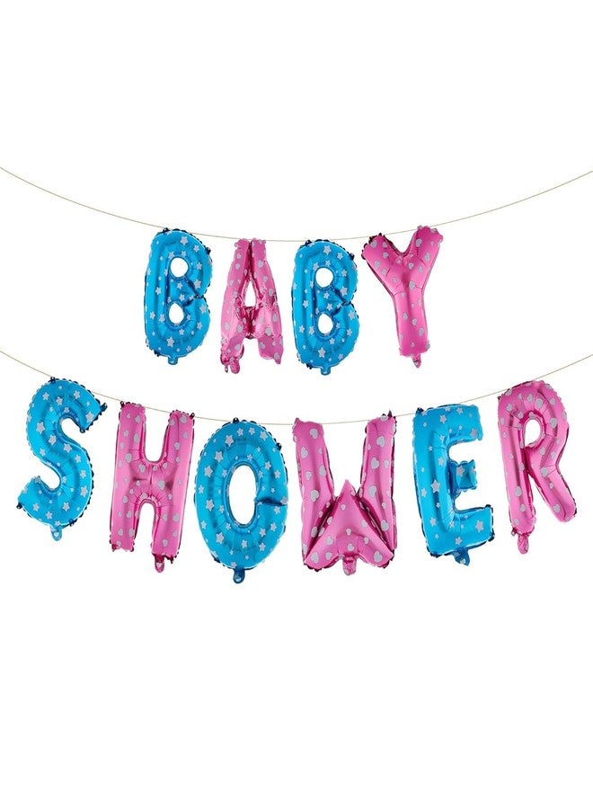 Just Party Baby Shower Theme Foil Balloon Banner Combo - Set of 10pcs for Unforgettable Celebrations - Image 1