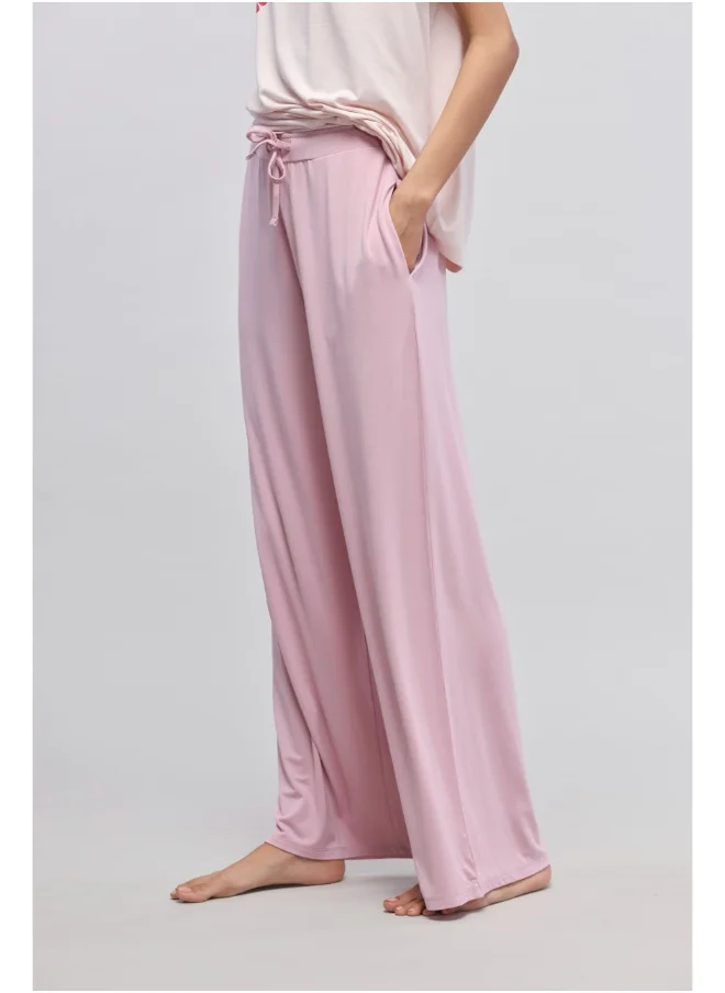 نسيسيرا Deep Pink Flared Pajama with Side Slits