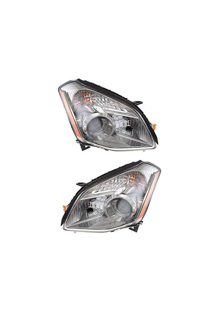 Garage-Pro Driver and Passenger Side Headlight Set for Nissan Maxima 2007-2008 Halogen - Image 1