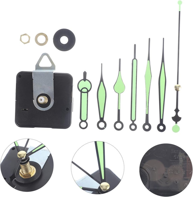 DOITOOL DIY Wall Clock Kit Luminous Clock Movement Mute Mechanism Glow-in-The-Dark Hands - Image 5