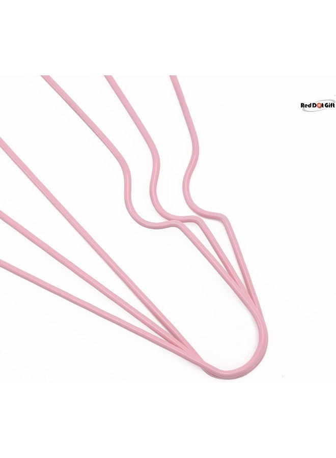 Red Dot Gift® 30-Pack Metal Hangers Shirt Hangers Wire Hangers 40cm Strong Anti-Slip Hangers Space Saving Rubber Coated Hangers Heavy Duty Hangers - Image 3