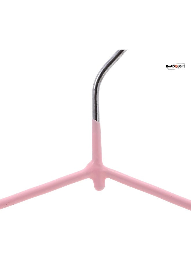 Red Dot Gift® 30-Pack Metal Hangers Shirt Hangers Wire Hangers 40cm Strong Anti-Slip Hangers Space Saving Rubber Coated Hangers Heavy Duty Hangers - Image 4