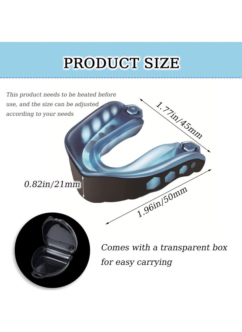 SRLIWHITE 3-Color Mouth Guard Set for Adults, Adjustable Fit Sports Protection, Re-mouldable Gel Fit with Case, Ideal for Boxing, Rugby, Hockey, and Other Contact Sports, Premium Teeth Protection  - Image 2