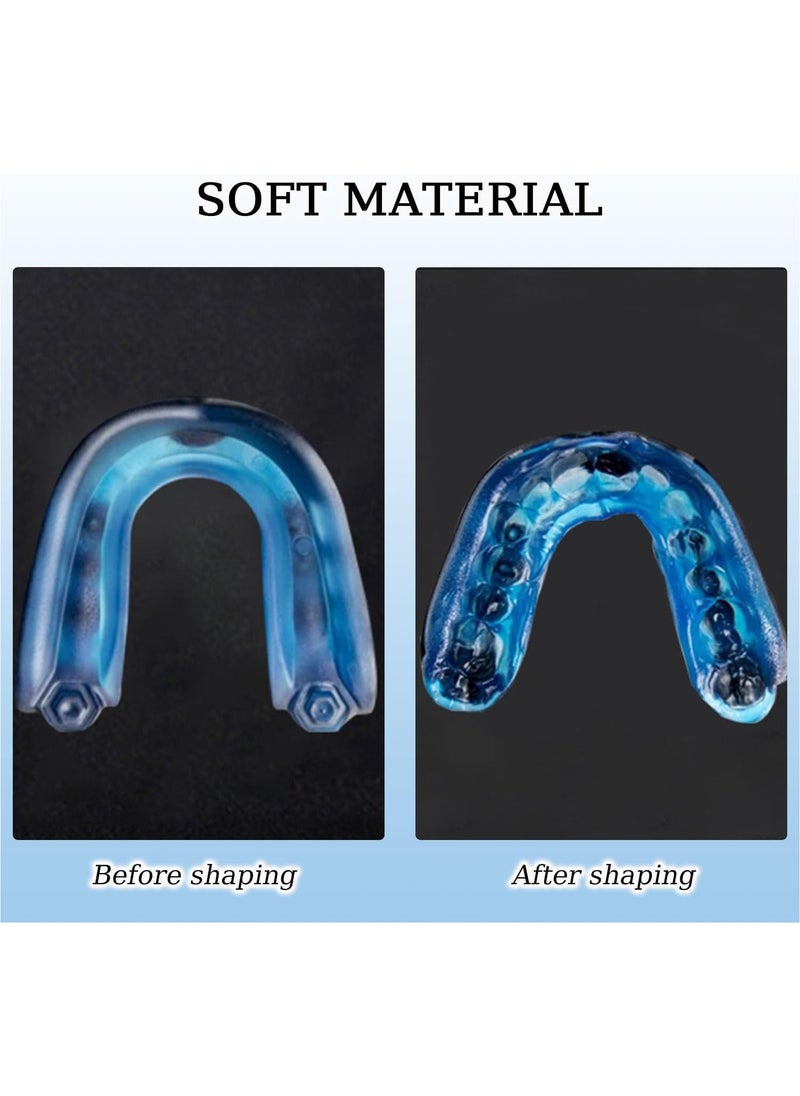 SRLIWHITE 3-Color Mouth Guard Set for Adults, Adjustable Fit Sports Protection, Re-mouldable Gel Fit with Case, Ideal for Boxing, Rugby, Hockey, and Other Contact Sports, Premium Teeth Protection  - Image 4