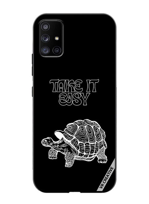 Protective Case Cover For Samsung Galaxy A51 5G Take It Easy Design Multicolour