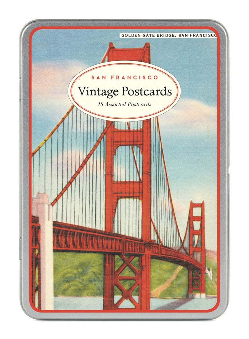 Cavallini & Co. Cavallini San Francisco Carte Postale 18 Postcards per Tin