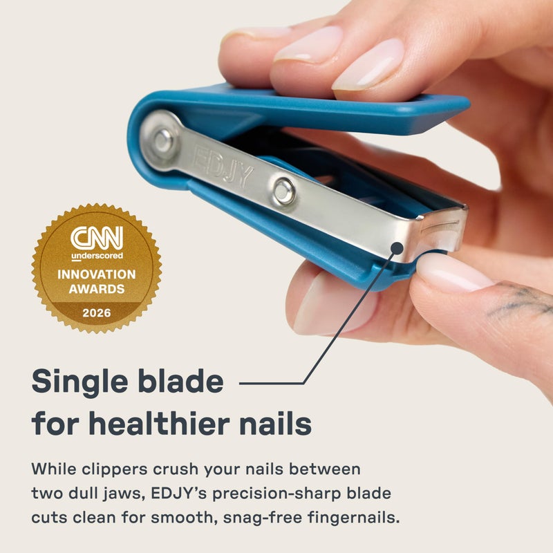 EDJY Fingernail Cutter - Precision Stainless Steel Nail Cutter for Fingernails | Sharp Blade, Ergonomic Design, Durable & Rust-Resistant | Ideal for Men and Women | Multi Color | 4-Pack - Image 2