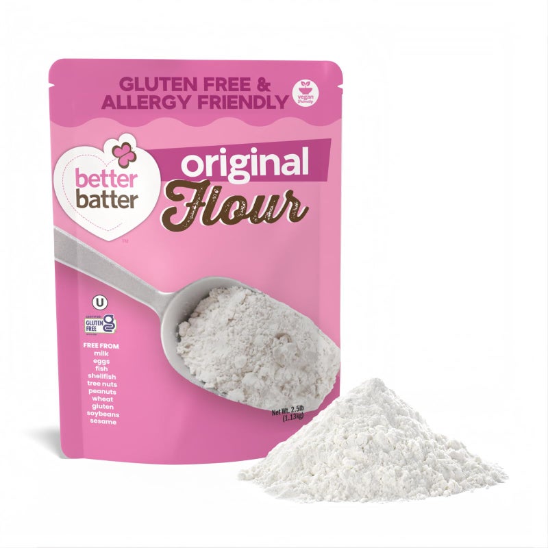 Better Batter Original Blend Multipurpose Gluten Free Flour 25lb  Certified GFCO Vegan Kosher NonGMO  Top 9 Allergen Free Award Winning CupforCup Baking Alternative to Regular Wheat Flour - Image 3