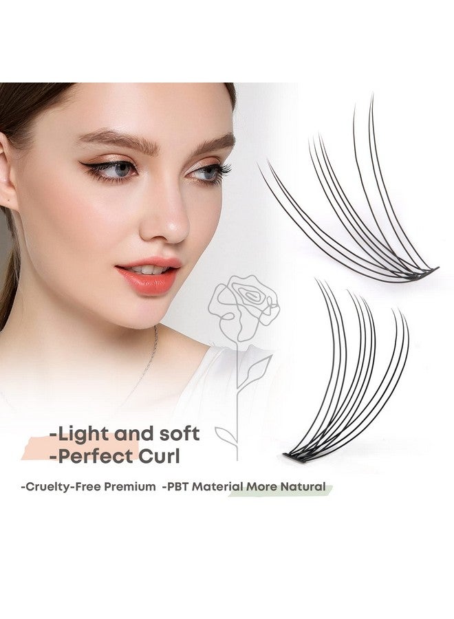 WONSIS Individual Lashes, Lash Clusters, 240 Pcs 10D Individual Lash Extensions, Natural Soft Lightweight Reusable, Thickness 0.07mm C Curl False Eyelashes 8/9/10/11/12mm (10D 8-12mm) - Image 5