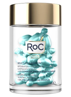 RoC Multi Correxion Moisturize + Plump Hyaluronic Acid Serum Capsules, Pack of 30's