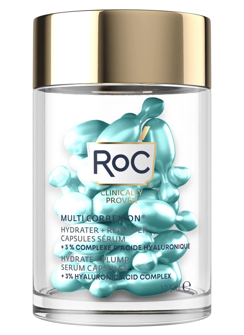 RoC - RoC Multi Correxion Moisturize + Plump Hyaluronic Acid Serum Capsules, Pack of 30's - Image 1