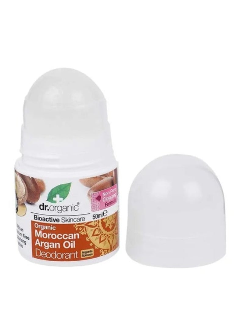 dr.organic Dr.Organic Bioactive Skincare Organic Moroccan Argan Oil Deodorant 50ml  - Image 2