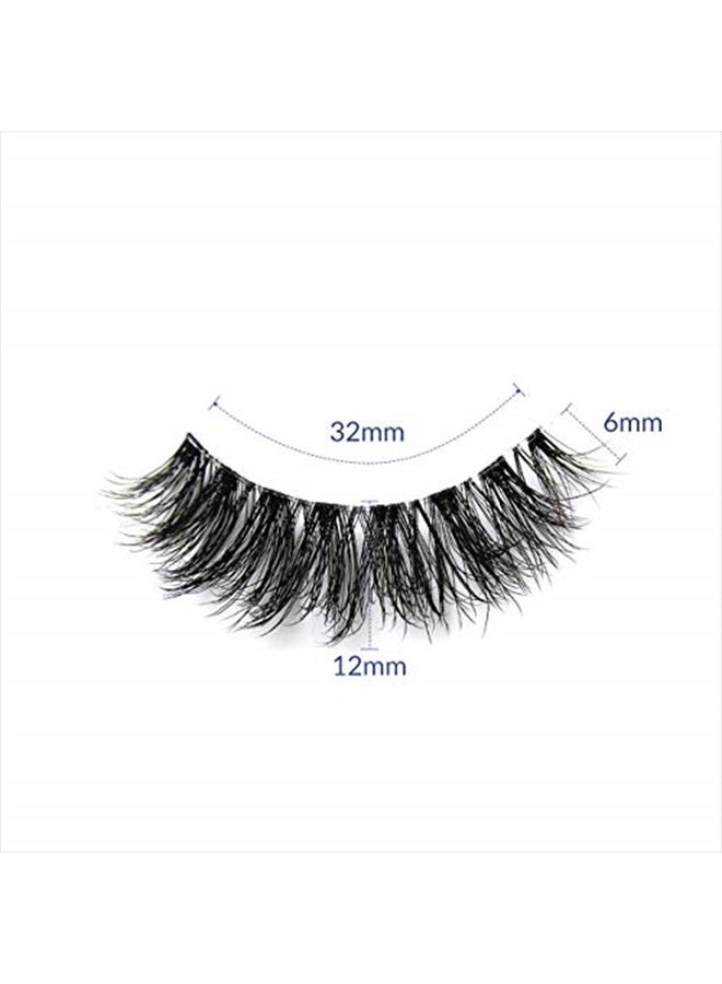BEPHOLAN Eyelashes Natural Look False Lashes - Bepholan Fake Eyelashes 5D Super Fluffy False Eyelashes Clear Band Wispy Lashes 3-Pack Faux Mink Lashes,XMZ91 - Image 2