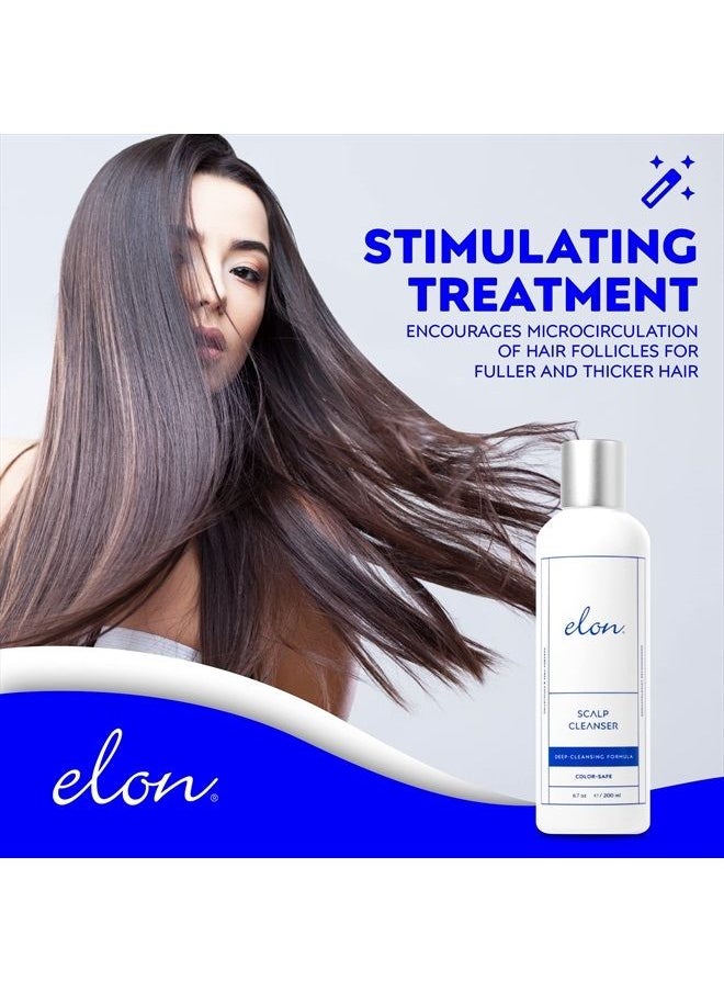 Elon - Thinning Hair Scalp Cleanser - Revitalizing Scalp Treatment for Hair Growth – Exfoliating Scalp Treatment for Women & Men to Unclog Follicles – Scalp Moisturizer for All Hair Types (6.7 Oz.) - Image 1
