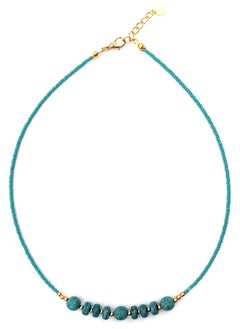 Alwan Necklace with 9 Turquoise Stones  - Image 2