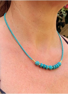 Alwan Necklace with 9 Turquoise Stones  - Image 4