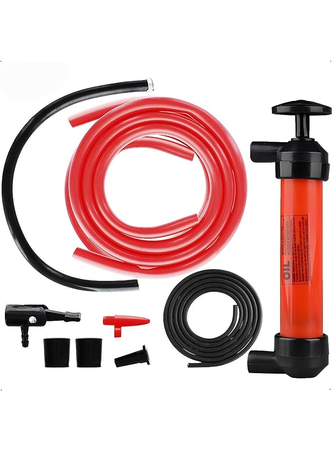 X Spring Siphon Pump, Portable Water And Siphon Transfer Pump Kit, Multi-Use Fuel Transfer Pump And Gas Siphon For Gasoline And Rain Barrels, Fluid Fuel Extractor Suction Tool For Liquids And Air - Image 1