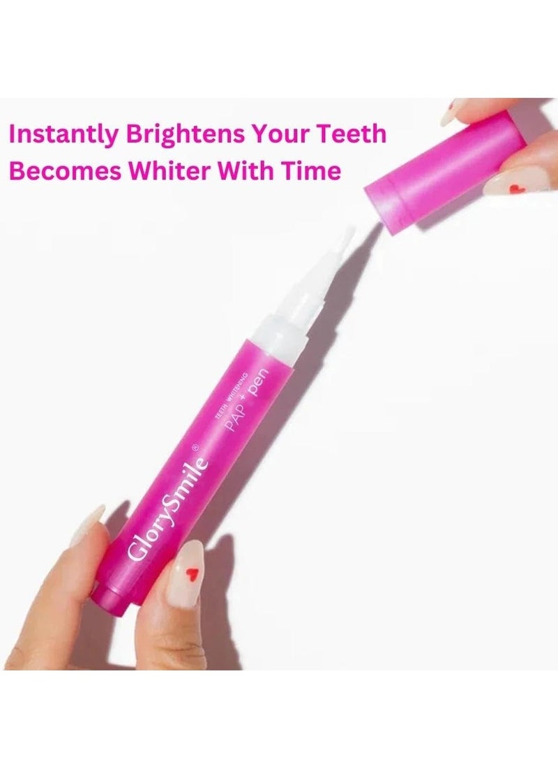 GlorySmile قلم تبييض الأسنان خالي من الحساسية وخالي من البيروكسيد قلم تبييض الأسنان مزيل بقع الأسنان الليلية يزيل بقع القهوة والشاي جل تبييض الأسنان التصحيحي - Image 3