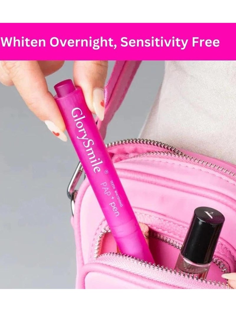 GlorySmile قلم تبييض الأسنان خالي من الحساسية وخالي من البيروكسيد قلم تبييض الأسنان مزيل بقع الأسنان الليلية يزيل بقع القهوة والشاي جل تبييض الأسنان التصحيحي - Image 4