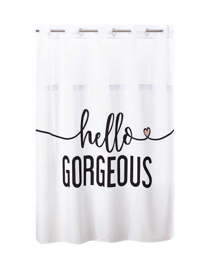 Hookless® Hello Georgous Shower Curtain with Peva Liner, 71 x 74 - Image 1