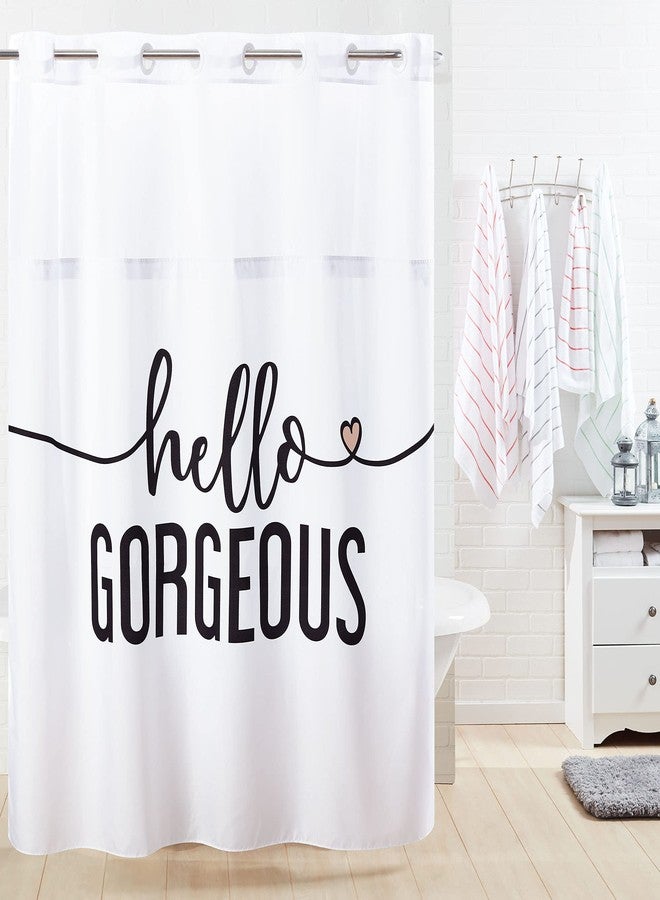 Hookless® Hello Georgous Shower Curtain with Peva Liner, 71 x 74 - Image 2