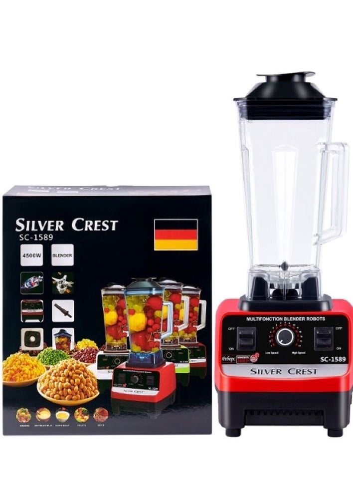 SILVER CREST Heavy Duty Commercial Grade Electric Mixer Blender with 15 Timer Speed 4500W 2.5 Liter  - Image 1