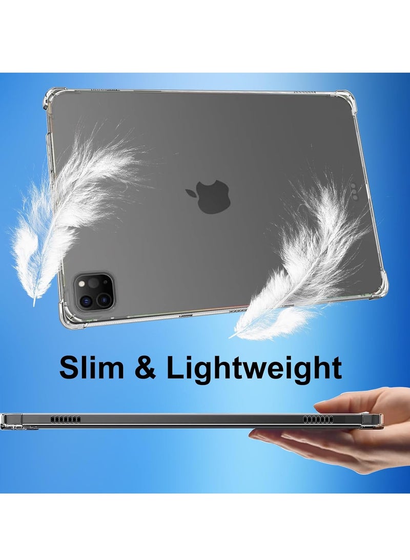 MIGOFAST IPad Air 11 Inch 2024 M2  Ultra Thin Flexible Soft TPU Four Corners Anti-fall Protection Corner Airbag Bumper Anti Shock Silicone Case  Transparent - Image 5