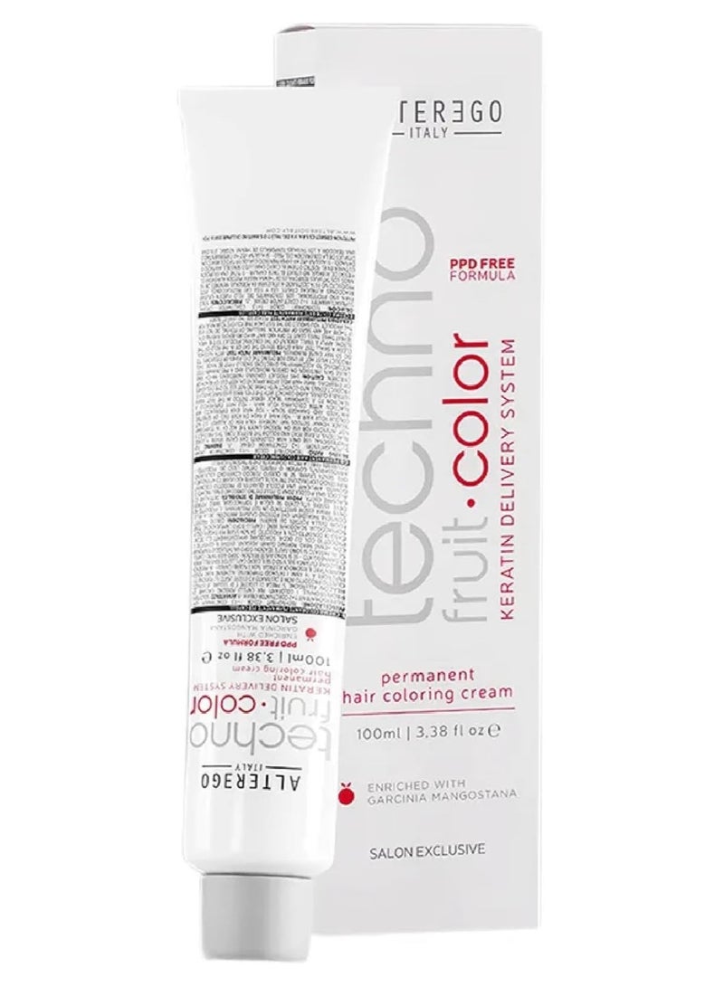 Alter Ego Technofruit Permanent Hair Color Cream 5/26, 100ml – PPD-Free, Enriched with Garcinia Mangosteen, High-Definition Professional Hair Dye